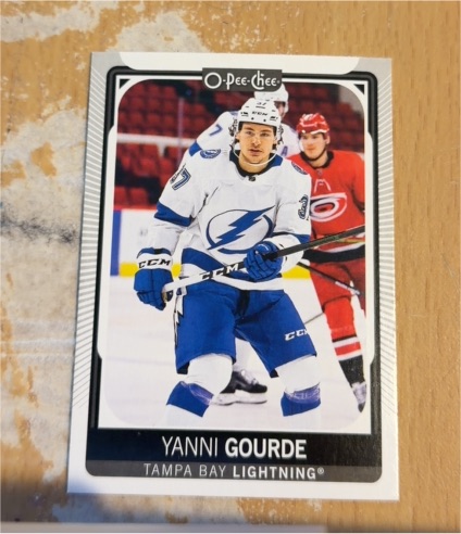2021-22 O-Pee-Chee #58 Yanni Gourde — front