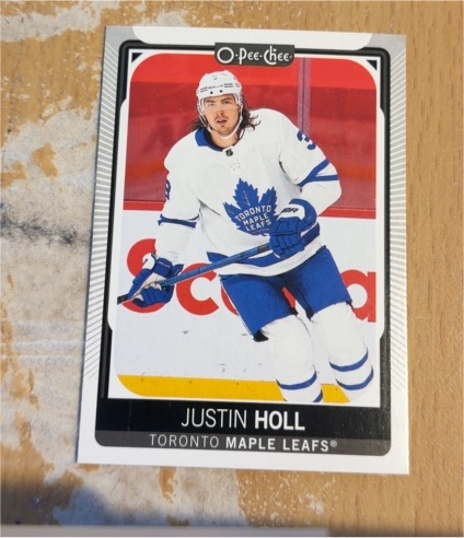 2021-22 O-Pee-Chee #256 Justin Holl — front