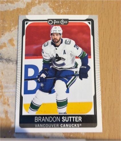 2021-22 O-Pee-Chee #296 Brandon Sutter — front