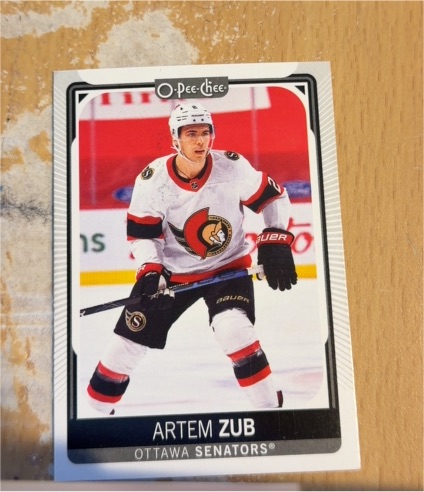 2021-22 O-Pee-Chee #299 Artem Zub — front