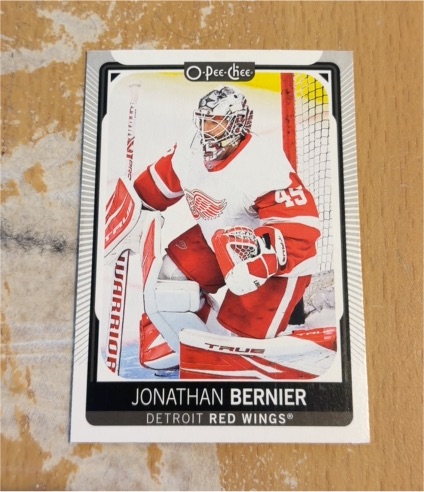 2021-22 O-Pee-Chee #311 Jonathan Bernier Detroit Red Wings — front