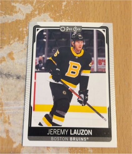 2021-22 O-Pee-Chee #314 Jeremy Lauzon — front