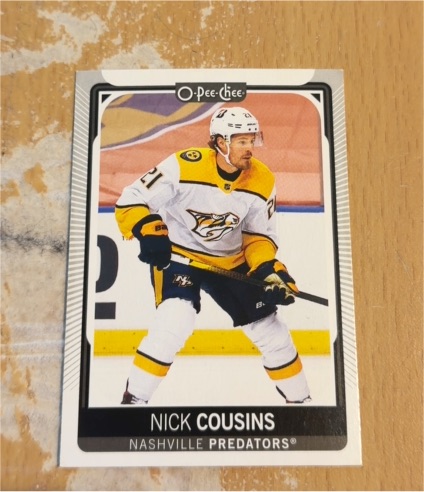 2021-22 O-Pee-Chee #358 Nick Cousins Nashville Predators — front