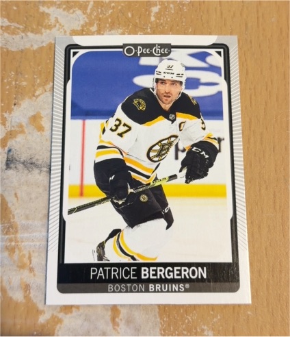 2021-22 O-Pee-Chee #491 Patrice Bergeron — front