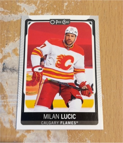 2021-22 O-Pee-Chee #153 Milan Lucic — front