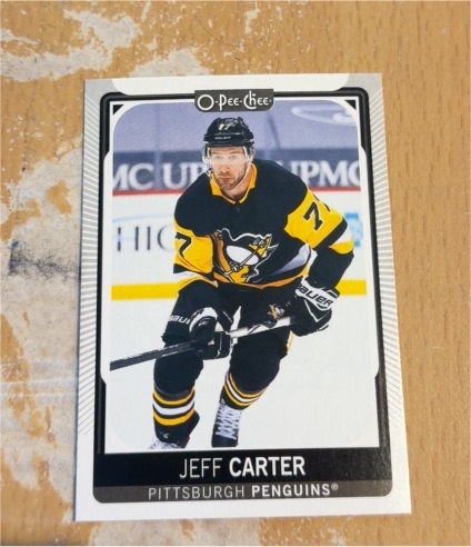 2021-22 O-Pee-Chee #182 Jeff Carter Pittsburgh Penguins — front