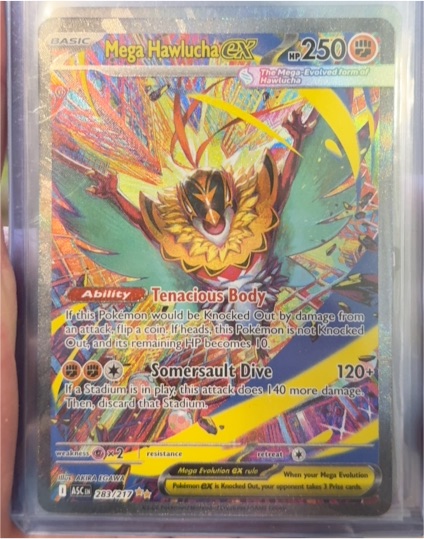 2023 Pokémon Ascended Heroes #283 Mega Hawlucha EX — front