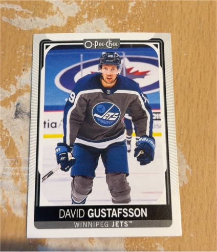 2021-22 O-Pee-Chee #149 David Gustafsson — front
