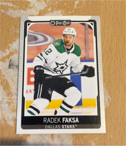 2021-22 O-Pee-Chee #163 Radek Faksa — front