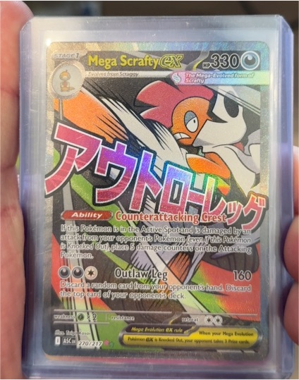2026 Pokémon Ascended Heroes #270 Mega Scrafty EX — front