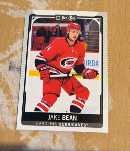 2021-22 O-Pee-Chee #322 Jake Bean Carolina Hurricanes — front
