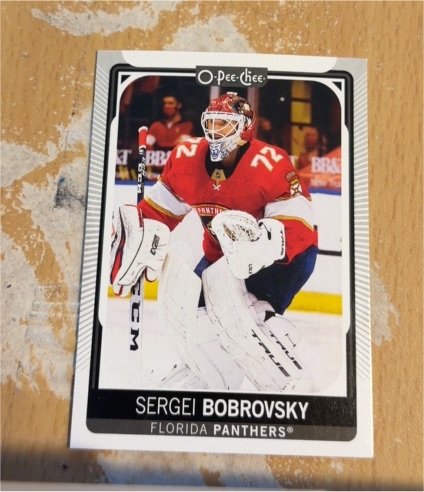 2021-22 O-Pee-Chee #488 Sergei Bobrovsky Florida Panthers — front