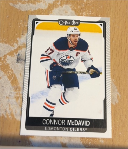 2021-22 O-Pee-Chee #1 Connor McDavid — front