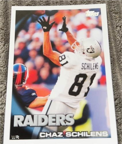 2010 Topps #209 Chaz Schilens Oakland Raiders — front