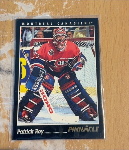 1993-94 Pinnacle #150 Patrick Roy Montreal Canadiens — front
