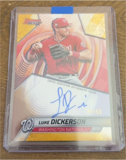 2025 Topps Bowman's Best #B25-LDI Luke Dickerson — front