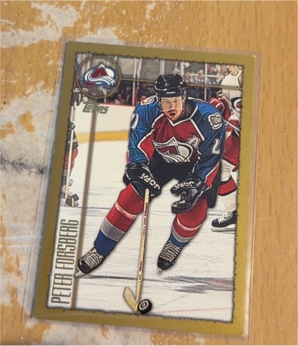1998-99 Topps #1 Peter Forsberg — front
