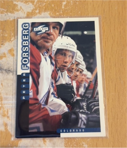 1997-98 Score #83 Peter Forsberg — front