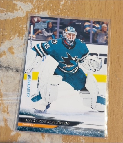 2024-25 Upper Deck #146 Mackenzie Blackwood San Jose Sharks — front