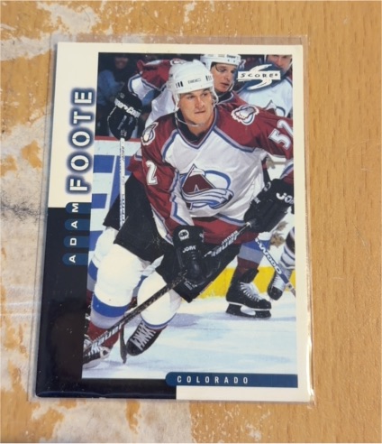 1997-98 Score #257 Adam Foote — front