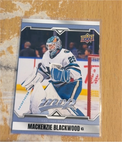 2024-25 Upper Deck MVP #168 Mackenzie Blackwood — front