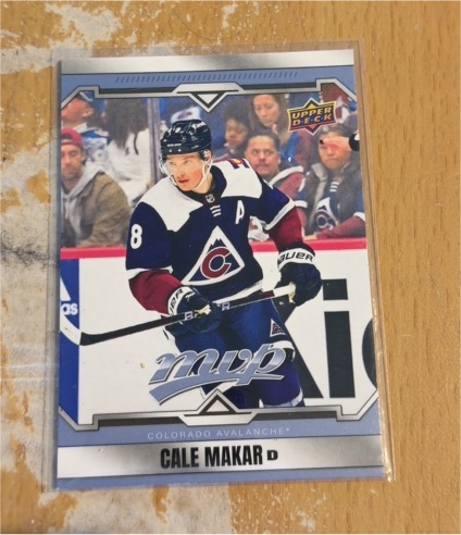 2024-25 Upper Deck MVP #8 Cale Makar — front
