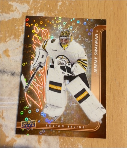2024-25 Upper Deck Series 1 Dazzlers #DZ-19 Jeremy Swayman — front
