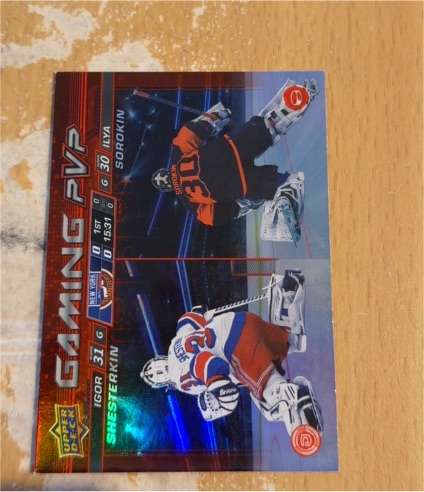 2024-25 Upper Deck Series 1 Gaming PVP #GPVP-10 Igor Shesterkin Ilya Sorokin — front