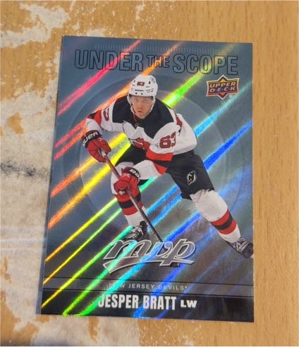 2024-25 Upper Deck MVP Under the Scope #US-22 Jesper Bratt — front
