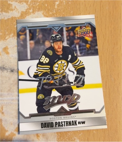 2024-25 Upper Deck MVP #75 David Pastrnak — front