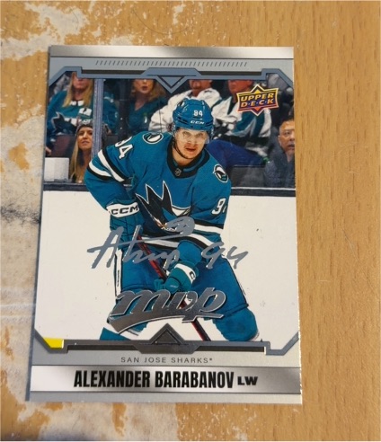 2024-25 Upper Deck MVP #99 Alexander Barabanov — front