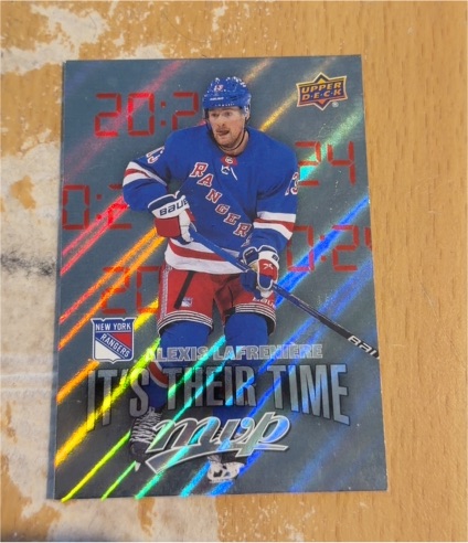 2024-25 Upper Deck MVP It's Their Time #IT-7 Alexis Lafreniere — front