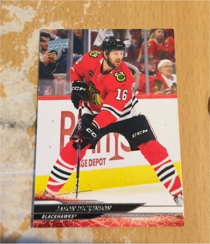 2024-25 Upper Deck #45 Jason Dickinson Chicago Blackhawks — front