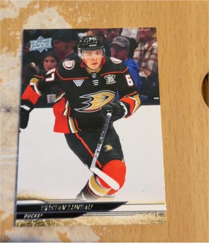 2024-25 Upper Deck Series 1 #3 Tristan Luneau Anaheim Ducks — front