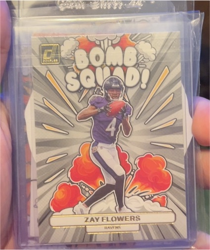 2023 Panini Donruss #BS-12 Zay Flowers Bomb Squad — front