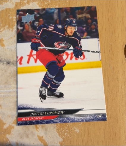 2024-25 Upper Deck #56 Dmitri Voronkov — front
