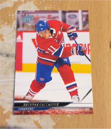 2024-25 Upper Deck #100 Brendan Gallagher — front