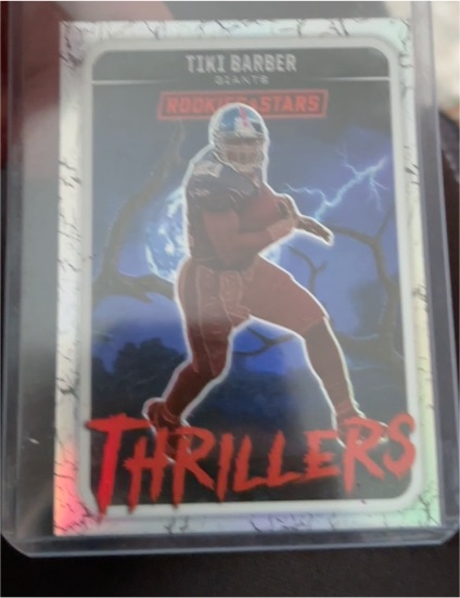 2025 Panini Rookies & Stars #11 Tiki Barber Thrillers Silver Prizm — front
