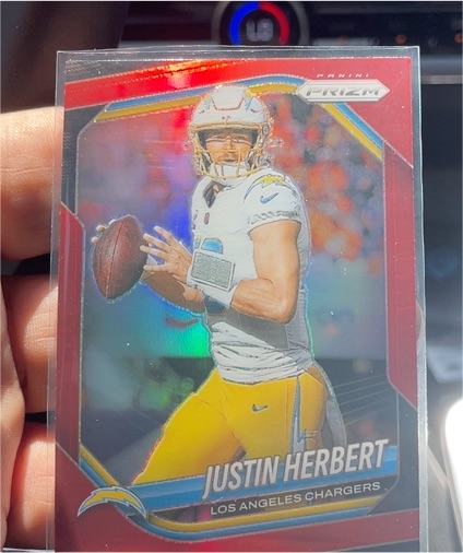 2025 Panini Prizm #215 Justin Herbert — front
