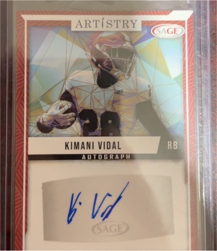 2024 Sage Artistry #ART-KV Kimani Vidal Autograph Rookie — front