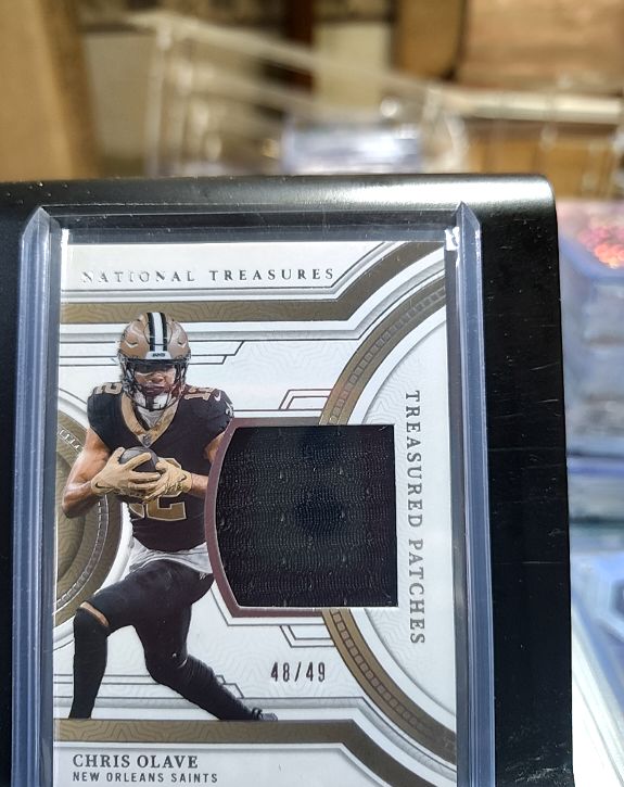 2023 Panini National Treasures Treasured Patches #TP-COL Chris Olave — front