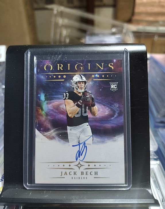 2025 Panini Origins #RA-JBE Jack Bech Rookie Autographs — front