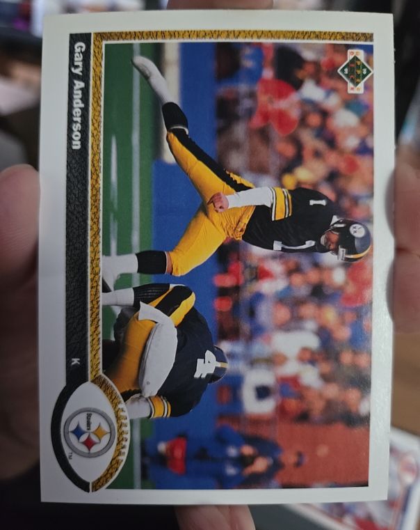 1991 Upper Deck #488 Gary Anderson Pittsburgh Steelers — front