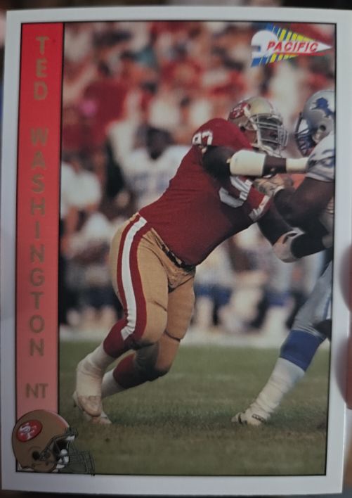 1991 Pacific #645 Ted Washington — front