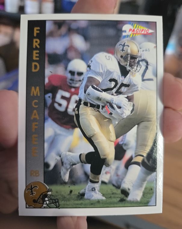 1992 Pacific #535 Fred McAfee — front