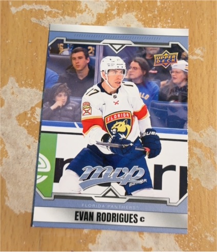 2024-25 Upper Deck MVP #186 Evan Rodrigues — front