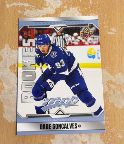 2024-25 Upper Deck MVP #235 Gage Goncalves — front