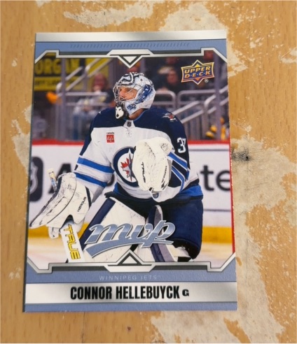 2024-25 Upper Deck MVP #107 Connor Hellebuyck — front