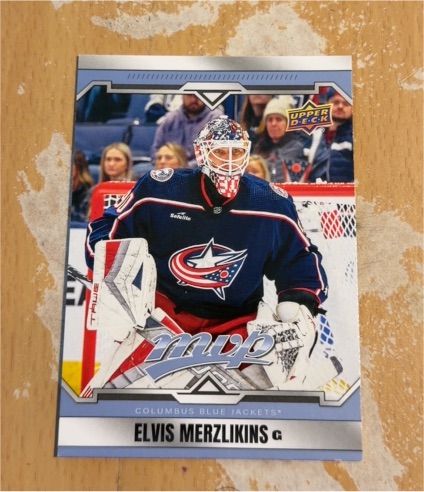 2022-23 Upper Deck MVP #90 Elvis Merzlikins — front
