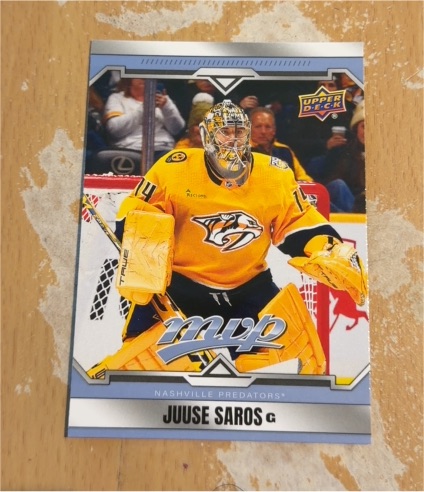 2022-23 Upper Deck #105 Juuse Saros — front